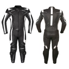Lederkombi Motorrad Rindsleder Jacke Hose Protektoren 2 Teilige Gefuettert