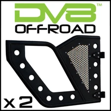 DV8 Offroad Rear Rock Doors PAIR fit 2018-24 Jeep Gladiator / Wrangler JL 4-Door