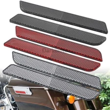 Saddlebag Latch Cover Reflector Red/Smoke/Clear For Harley Touring Road Glide
