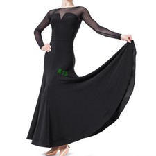 Latin Ballroom Competitio  n Dance Dress Modern Waltz Tango Standard Dress Y006