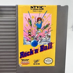 Rock 'n' Ball Original Nintendo NES Game Tested + Working & Authentic Video Game