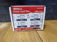 SHALL 16 Gauge Finish Nails, 2000-Count (1-1/4, 1-1/2, 2, 2-1/2 Inch),T-series