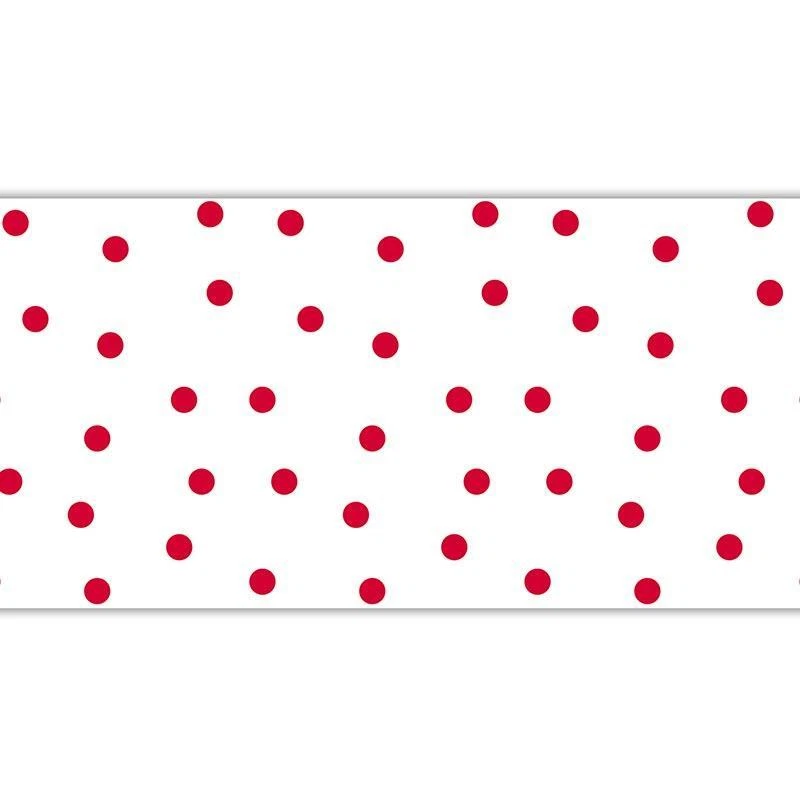 Uniquely Designed Paper Table Runner Red Dots Size 50 feet L x 18 in W Lot of 4 - Image 2 of 3