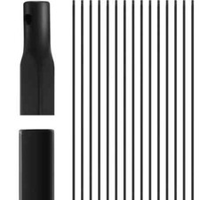 15 Pcs Wrought Iron Balusters,1/2" x 44" Straight Hollow Iron Baluster NEW