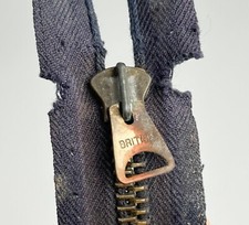 1930s 40s british zip aero leather bag holdall ww2 replacement 11.5''