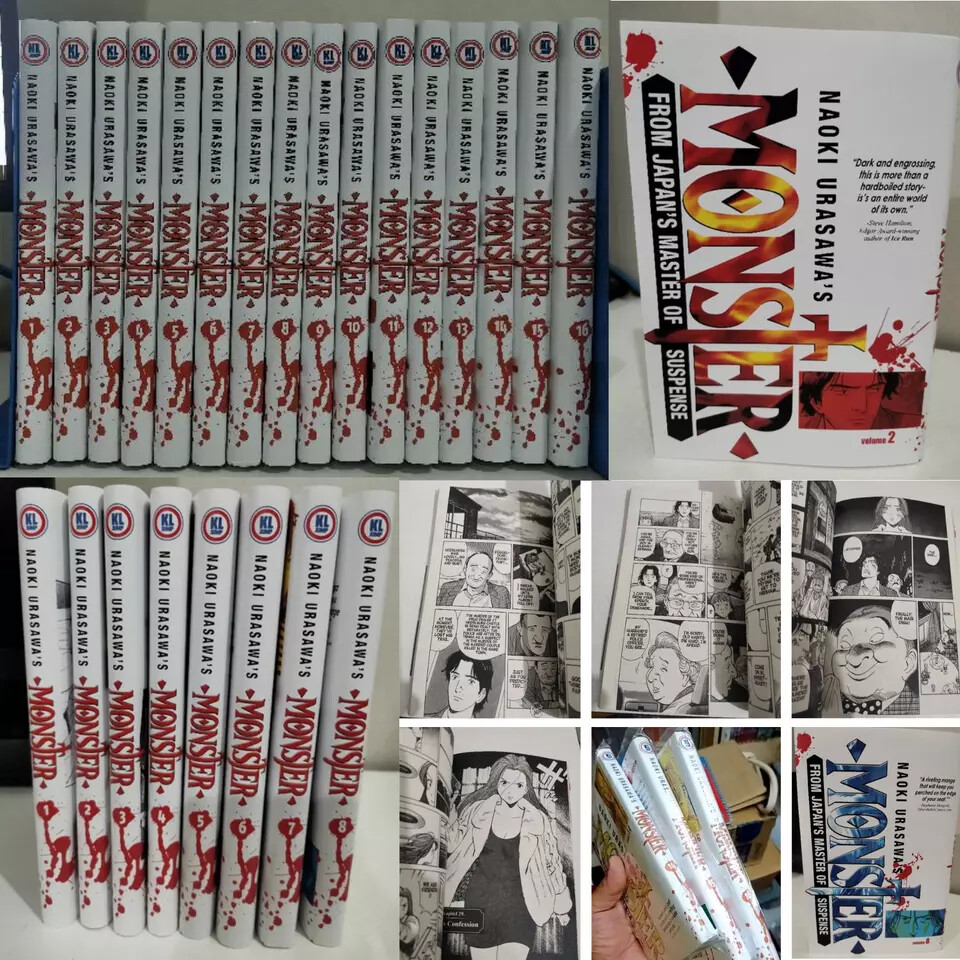 Monster Manga Vol 1-18 (End) Full Set by Naoki Urasawa English