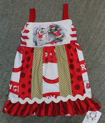 Little Lady Bella Baby Girls Grinch (Christmas) Tunic Top - Size 18 Months - NWT