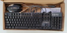 Letton EK-1 LED Rainbow Backlit RGB USB Wired Gaming Keyboard and Mouse