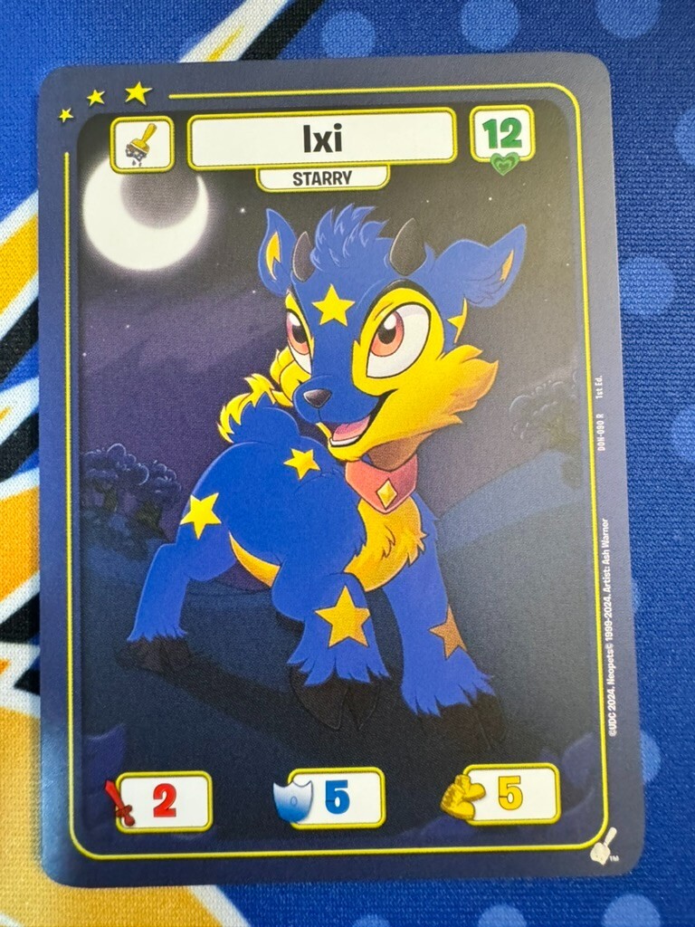 Neopets Battledome TCG Starry Ixi 1st Edition | eBay