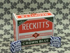 4 Reckitt's Reckitts Crown Blue Blueing Squares Whitening Purification ...