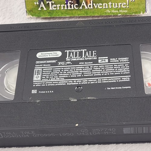 Disney's Tall Tale: The Unbelievable Adventure VHS 2005 Patrick Swayze TESTED - Picture 8 of 10