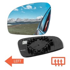1x For Skoa Fabia MK2 2007-2014 Wing Door Mirror Glass Heated Convex Upper Left