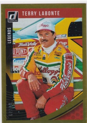 2019 Panini Donruss NASCAR Gold Press Proof #166 TERRY LABONTE #62/99