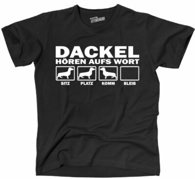 THAW T-Shirt Hunde DACKEL Hören aufs Wort Siviwonder 