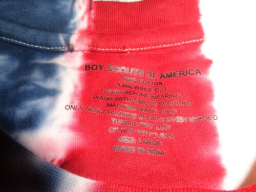 NWT Rare Boy Scouts Of America 21st World Scout Jamboree Tie-Dye Shirt Men Large - Picture 3 of 6