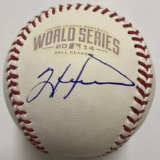 Tim Hudson Signed Rawlings 2014 World Series Baseball Beckett Certified Giants