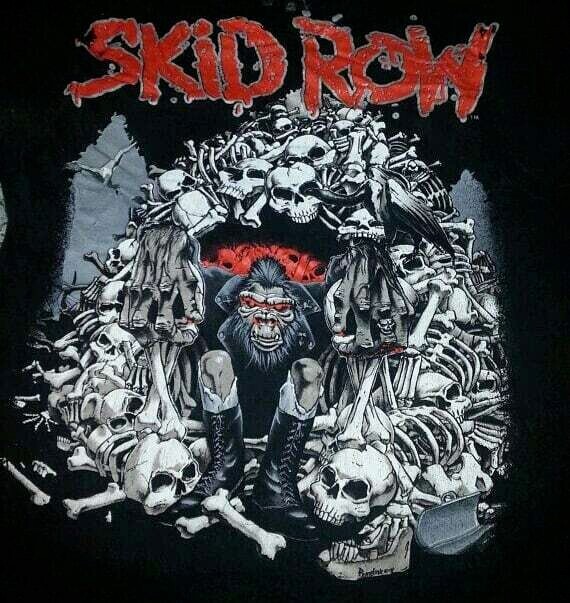FILA REprint SKID ROW Slave to the Grind T shirt nera uomo S 234XL S1921