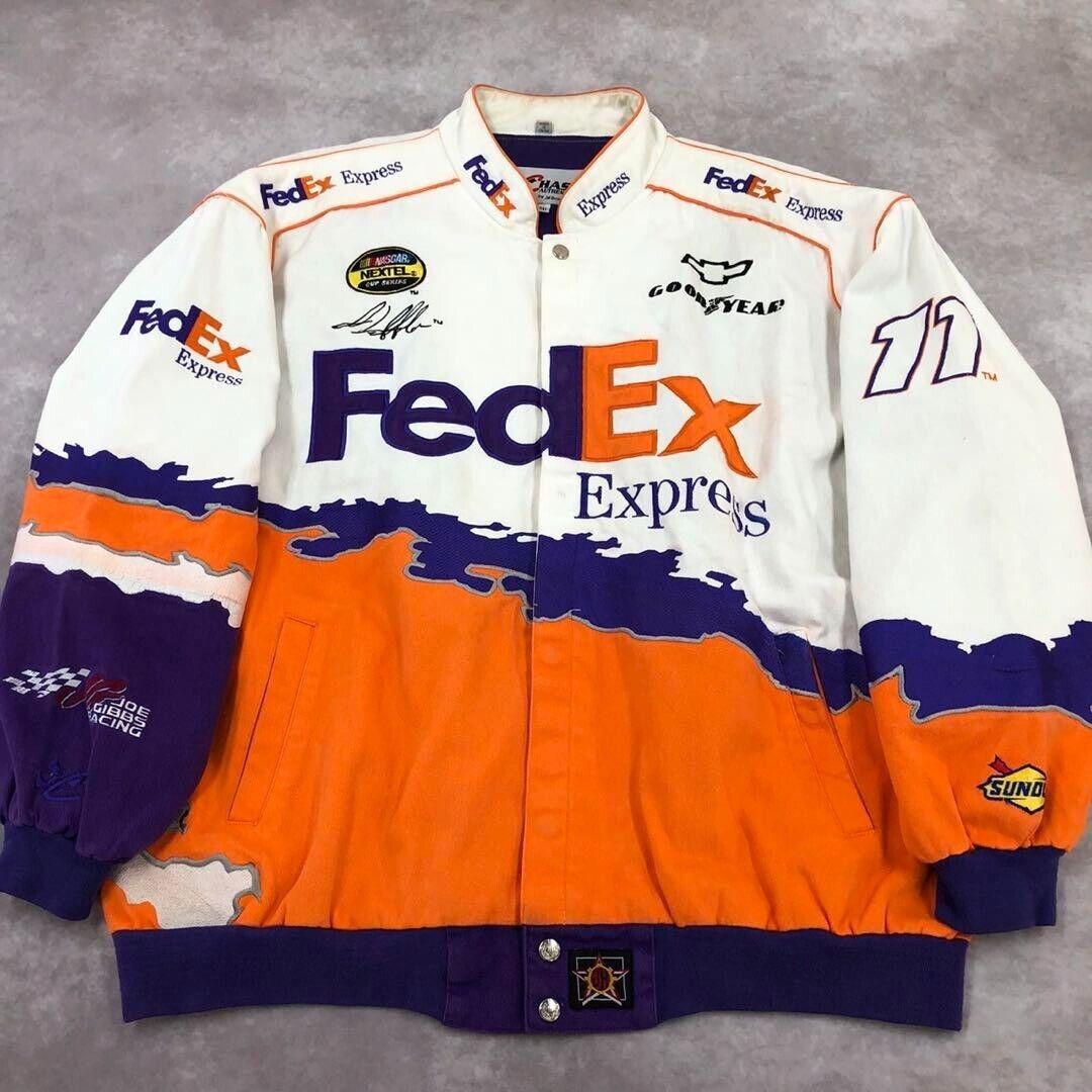 Jeff Hamilton FedEX Corporate Logo Racing Jacket Size 3XL | eBay Jeff Hamilton FedEX Corporate Logo Racing Jacket Size 3XL | eBay