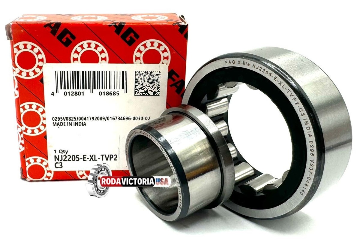 FAG NJ2205 E XL TVP2 C3 CYLINDRICAL ROLLER BEARING 25x52x18 mm | eBay