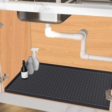 Under Sink Mat 25 X 19 Silicone Under Sink Mats For Kitchen Waterproof Under Sin