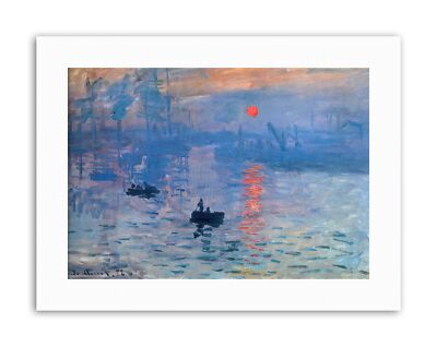 Claude Monet Impression Sonnenaufgang Bild Gemälde Altmeister Leinwand Kunstdruck