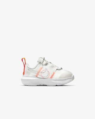 Nike Crater Impact TD Sneaker DB3553 100 Grau/Orange Größe UK 4,5_6,5 EU 21_23,5