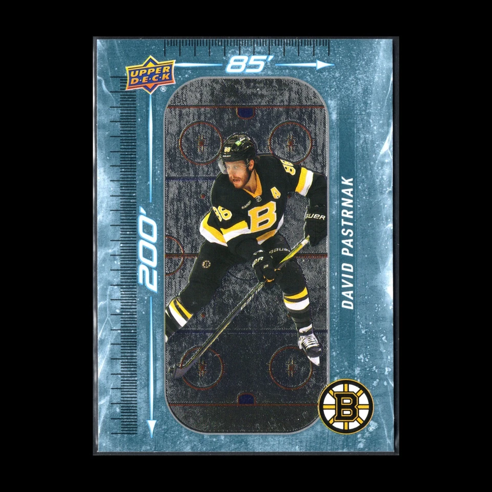 2023-24 UD Series 1 DAVID PASTRNAK #DM-2 200' x 85' - Boston Bruins - Image 3 of 4