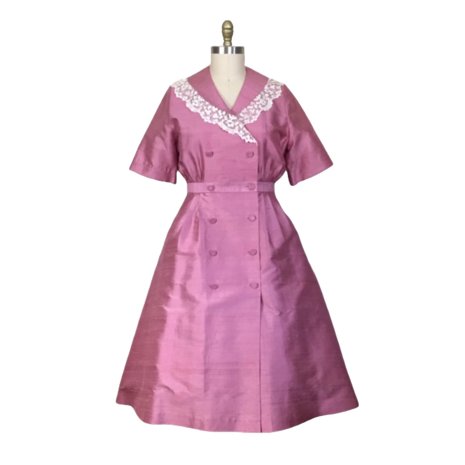 Rockabilly 1960s 100% Seda Vestidos Vintage para Mujeres