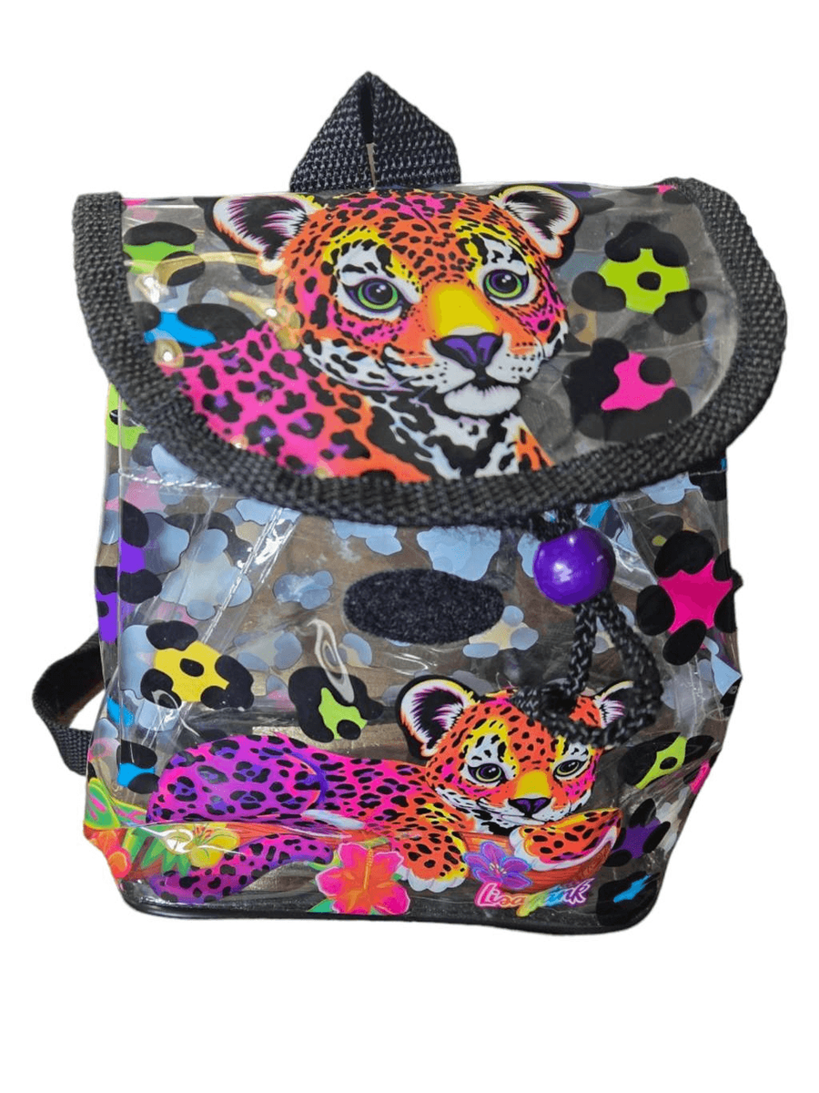 Lisa Frank 1990 Leopard Rainbow Cheetah Clear Backpack  display picture 2
