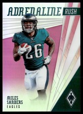 2019 Panini Phoenix #2 Miles Sanders Adrenaline Rush SP Pink #187/199 Eagles
