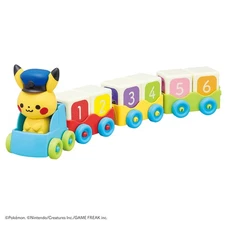 Toy Royal Monpoke Tsumiki Train Wooden Toy (Colorful / with color)