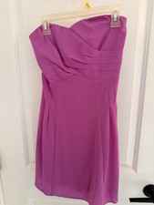 Express Pink Pleated Sweetheart Strapless Short Dress Size 0