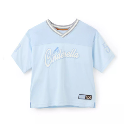 2026 Disney Cinderella Blue Football Jersey for Women Size XL New