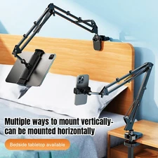 Long Arm Tablet Stand Phone Holder Lazy Bed Desk Mount For iPad iPhone USA