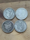 Lot Of 4 Cull Morgan 90% Silver Dollars 1889, 1884-S, 1901-O, And 1899-O
