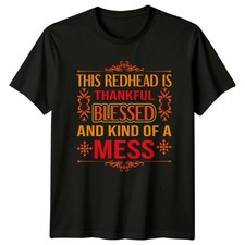 This Redhead Is Thankful Blessed Damen T-Shirt Redhead Pride Lifestyle