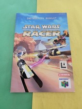 Star Wars Episode I Racer Nintendo 64 N64 Instruction Manual Booklet ONLY