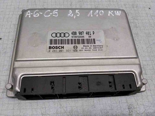 AUDI A6 Avant 4F5, C6 Motorsteuergerät ECU 0281001931 4B0907401P 2.49 32622078