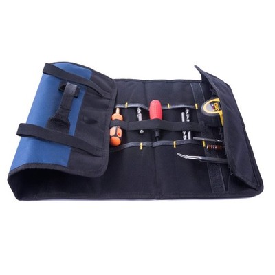 Canvas Tool Roll Up Bag Organizer with Pouches for Wrenches,Screwdrivers,Sock...