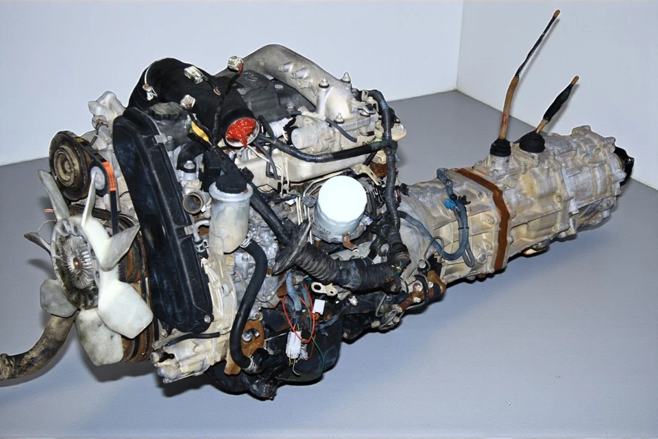 Toyota Hilux Surf Prado Land Cruiser 93-95 1KZ-T motor diésel 5 velocidades MT JDM Foto 2 de 4