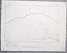 FOX UP YORKSHIRE DALES 1910 Large North Yorkshire County County Council Map