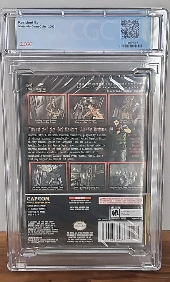Resident Evil Nintendo GameCube, Player's Choice Edition Graded CGC 9.4 A+ - Image 2 of 4
