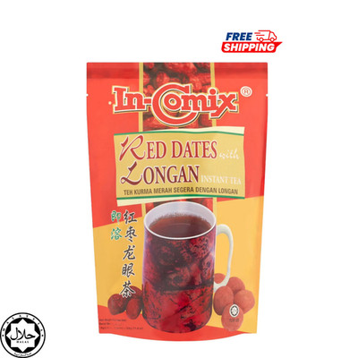 1 X In-Comix Red Dates & Longan Tea 18s | Instant Drink | Herbal Malaysia Blend