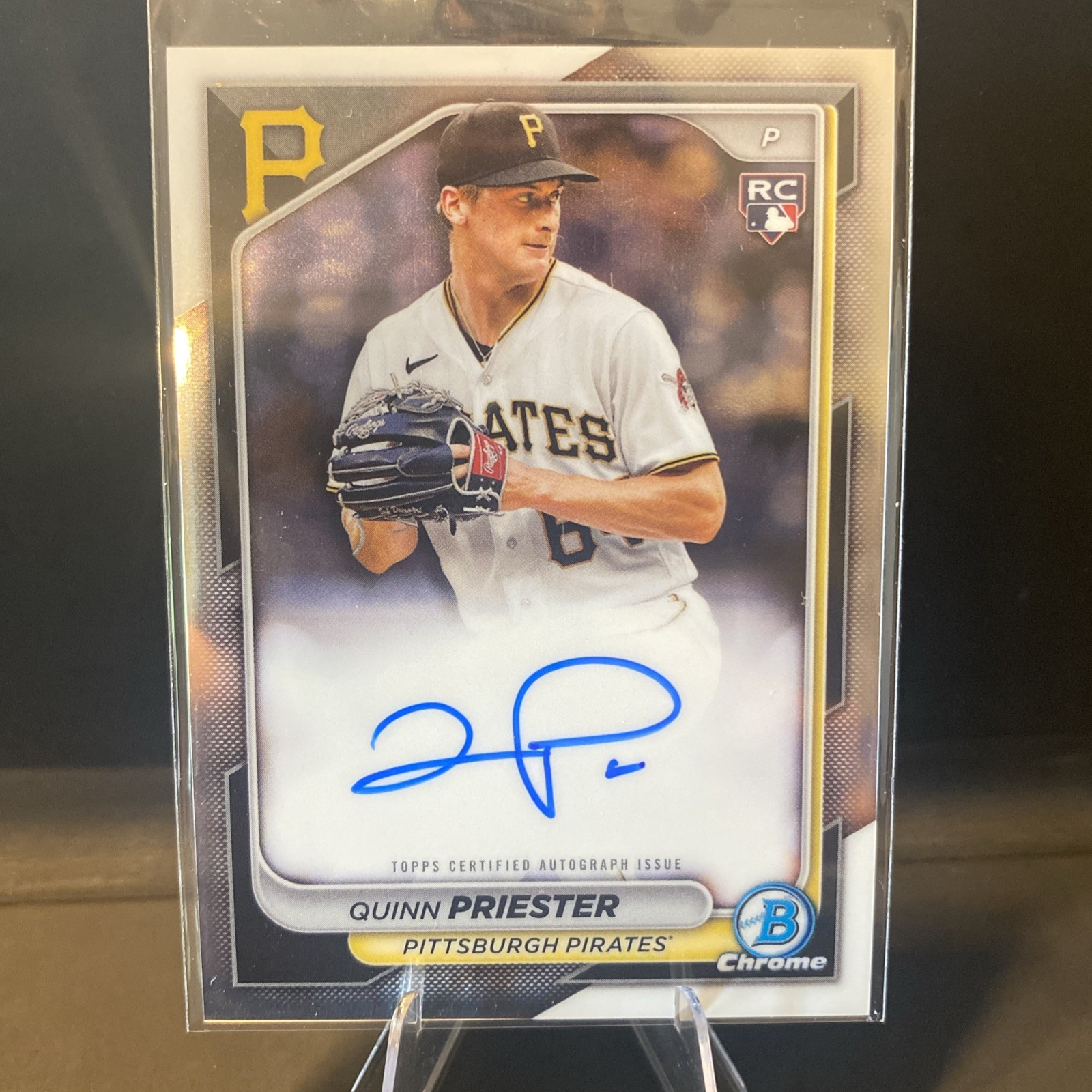 Quinn Priester 2024 Bowman Chrome #CRA-QP AUTO RC Brewers 🔥🍺