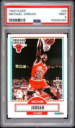 1990 FLEER #26 MICHAEL JORDAN PSA 9