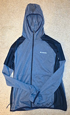 Columbia Omni-Wick Omni-Shade Womens Full Zip Hooded Hoodie M Gray Black