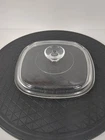 Vintage Pyrex Clear Glass Lid A-9-C fits 2 & 3 qt & 9" Corning Ware Casseroles