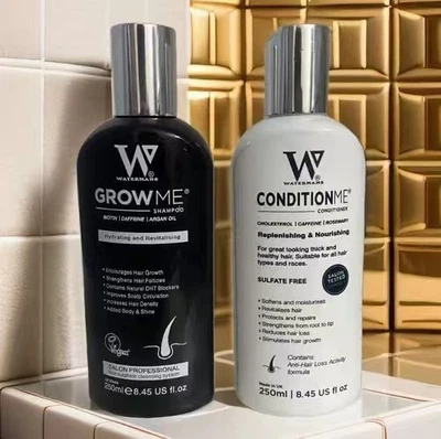 GROW GORGEOUS Grow Me Shampoo and Conditioner - Hair Growth Shampoo 250ml x2