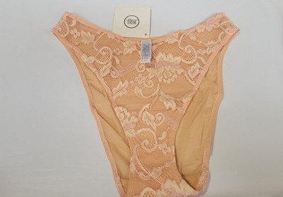LA PERLA Italia 2 Small VELETTA French cut BRIEF panty PEACH nwt