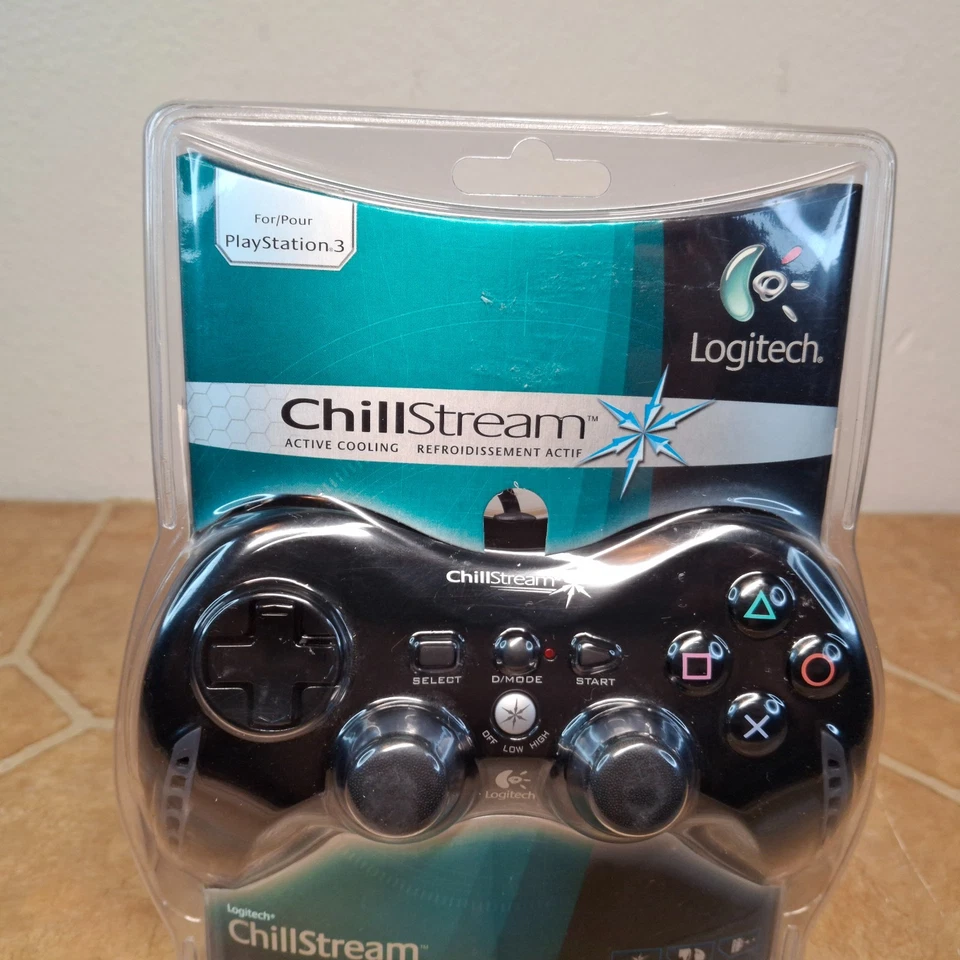 Logitech Chillstream Controller Playstation 3 PS3 Wired w/ Active Cooling NIP - Image 3 of 4